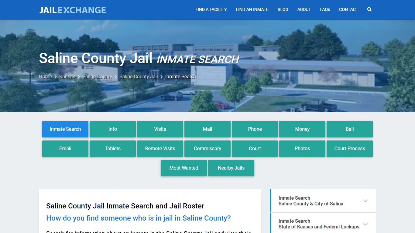 Saline County Jail Inmate Search - Jail Exchange